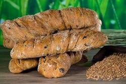 Produktfoto zu Baguette Dinkel Oliven vegan