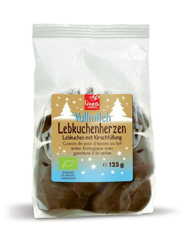 Produktfoto zu Lebkuchenherzen gefüllt mit Kirsche