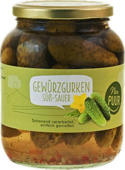 Produktfoto zu Gewürzgurken süß_sauer im Glas 680g