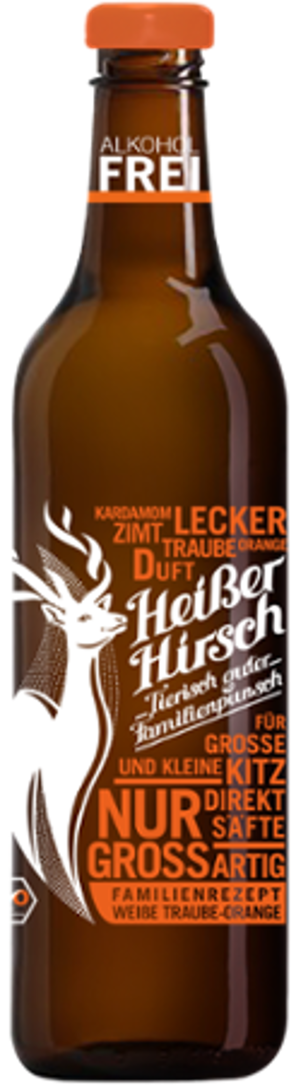 Produktfoto zu Punsch Heißer Hirsch Orange alk.frei