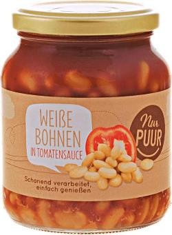 Produktfoto zu Weiße Bohnen in Tomatensauce