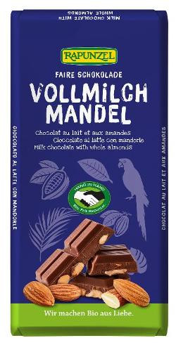 Produktfoto zu Vollmilchschokolade mit ganzen Mandeln 200g