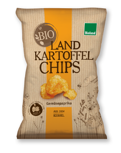 Produktfoto zu Kartoffelchips Gemüsepaprika