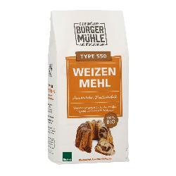 Produktfoto zu Weizenmehl 550 1kg von Burgermühle