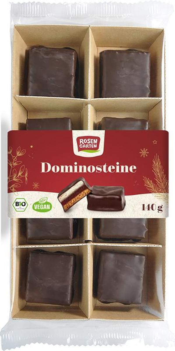 Produktfoto zu Zartbitter Dominosteine von Rosengarten (VEGAN!)