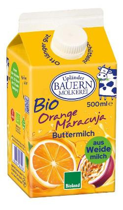 Produktfoto zu Buttermilch Orange-Maracuja 0,6%