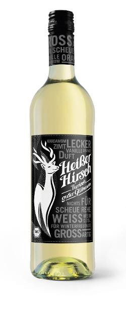 Produktfoto zu Glühwein Heißer Hirsch weiß 1l