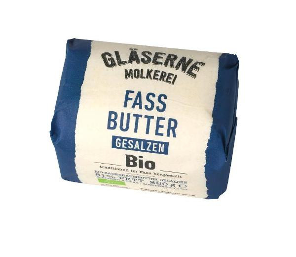 Produktfoto zu Fassbutter Sauerrahm gesalzen 250g