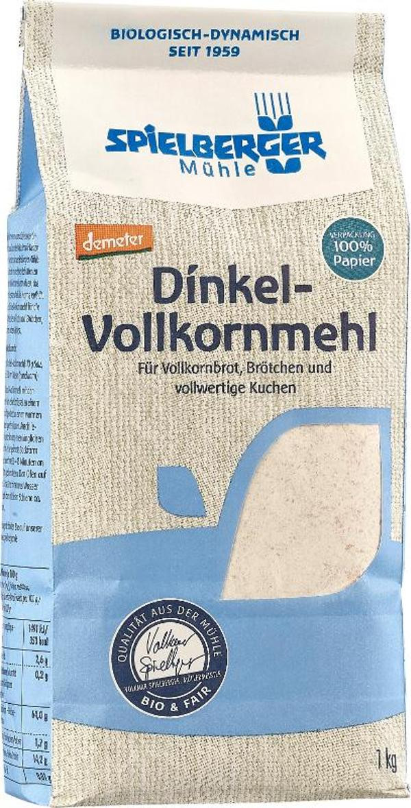 Produktfoto zu Dinkel Vollkornmehl 1kg